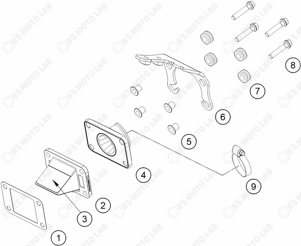 REED VALVE CASE, 2024 Husquvarna TC-50