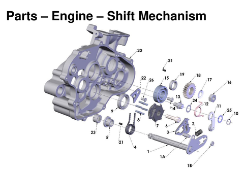 Engine - Shift Mechanism, 2027 COBRA CX65