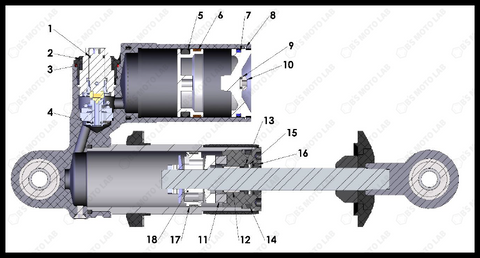 Rear Shock – Internal, 2024 Cobra CX-50-JR