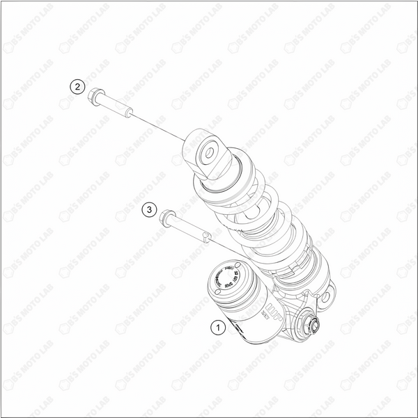 SHOCK ABSORBER, 2024 KTM 50-SX