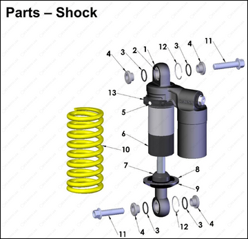 Shock – External, 2025 COBRA CX-50-JR