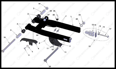 Swingarm, 2024 Cobra CX-50-JR