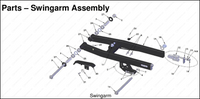 Swingarm Assembly, 2025 COBRA CX-50-FWE