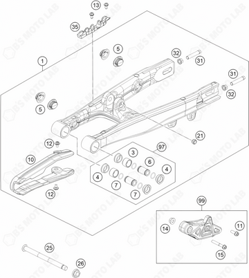 SWING ARM, 2024 KTM SX-50-F