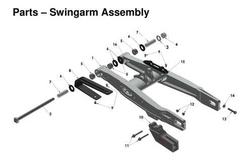 Swingarm Assembly, 2027 COBRA CX65