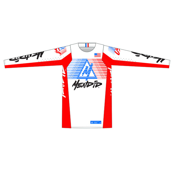 Mendid - The Moates Jersey Adult- Red, White, and Blue