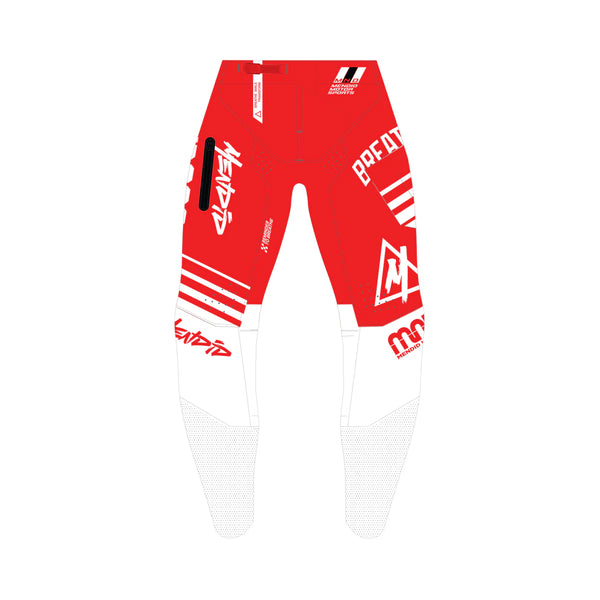 Mendid - The Moates Pant Youth- Red & White