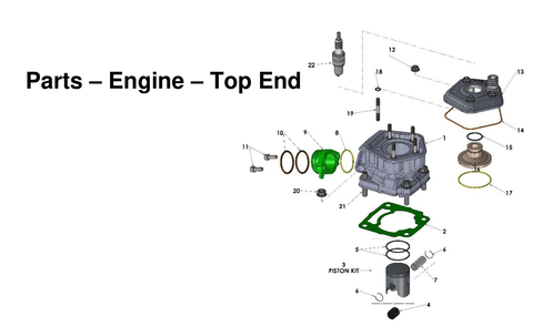 Engine - Top End, 2027 COBRA CX50 JR