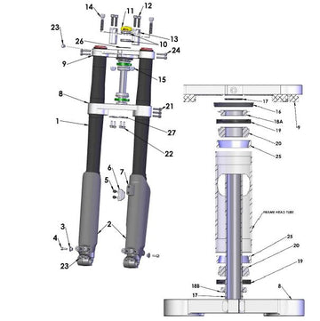 FORKS AND TRIPLE CLAMPS - 2017 CX65