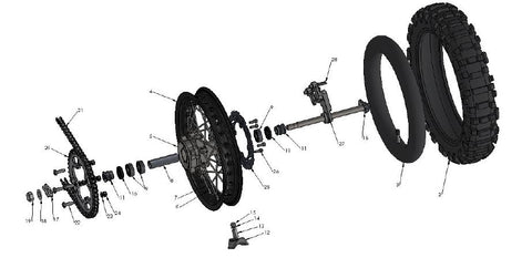 WHEEL - REAR - 2016 CX65