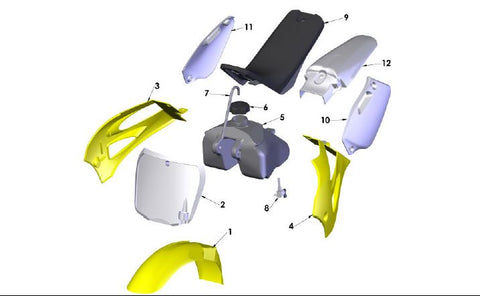 BODYWORK - SEAT - TANK - 2017 CX50 JR