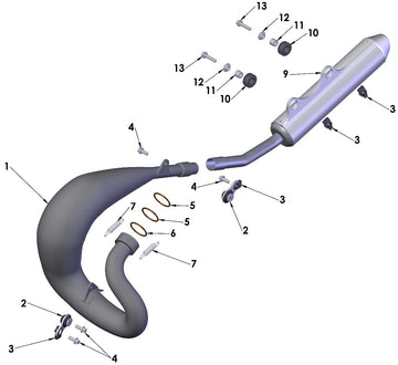 EXHAUST SYSTEM - 2017 CX65