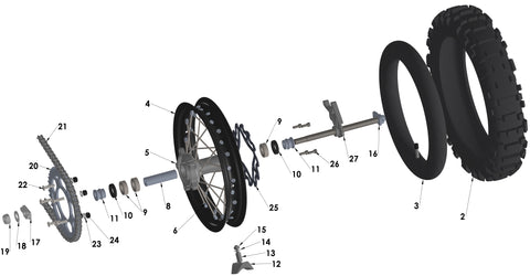 WHEEL - REAR - 2018 CX65