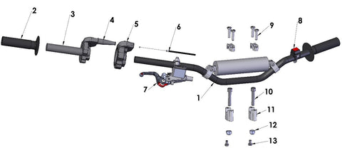 HANDLEBARS AND CONTROLS - 2017 CX50 FWE