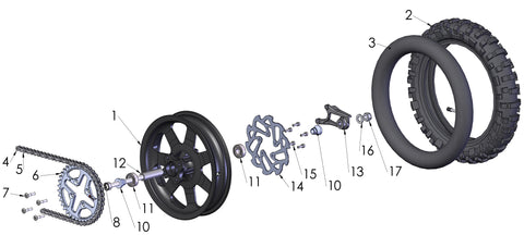 WHEEL - REAR - 2018 CX50 JR
