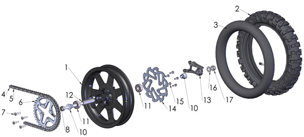 WHEEL - REAR - 2018 CX50 FWE