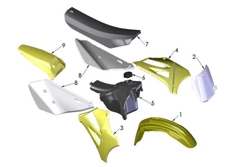 BODYWORK - SEAT - TANK 2020 CX65