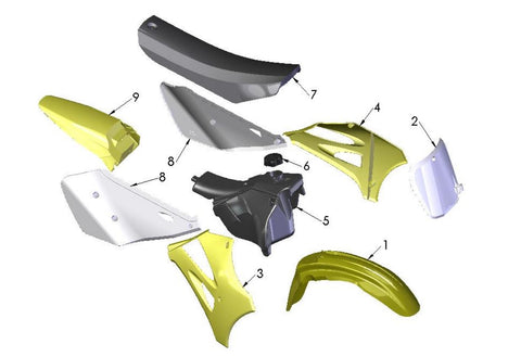 BODYWORK - SEAT - TANK 2018 CX65