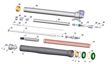 FORKS - LEG ASSEMBLY - BRAKE SIDE - 2016 CX65