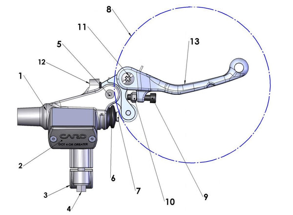 BRAKE - FRONT MASTER CYLINDER - 2016 CX65