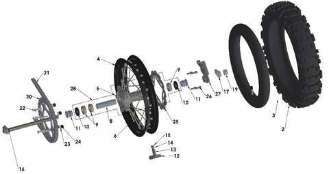 WHEEL - REAR - 2019 CX65