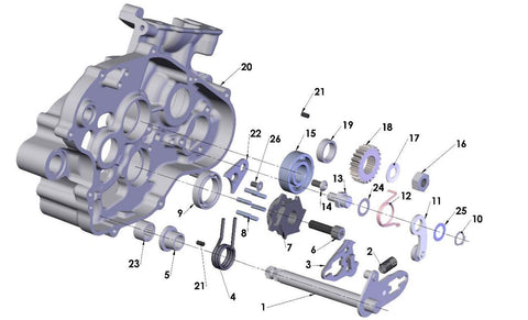 ENGINE - SHIFT MECHANISM - 2018 CX65