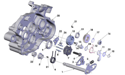 ENGINE - SHIFT MECHANISM - 2020 CX65