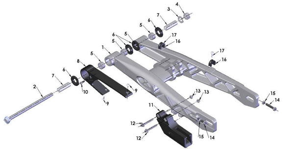 SWINGARM ASSEMBLY - 2021 CX65