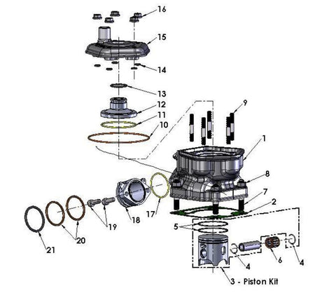ENGINE - TOP END - 2020 CX65