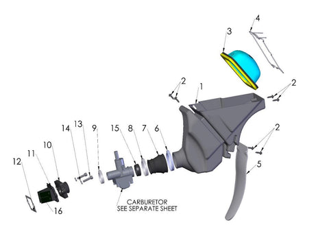 AIRBOX & INLET SYSTEM 2016.5 CX50 FWE