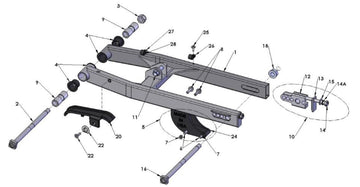 SWINGARM ASSEMBLY - 2020 CX50 SR