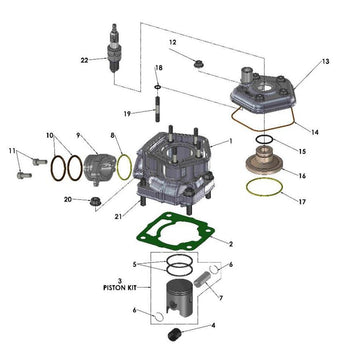 ENGINE - TOP END 2021 CX50 FWE