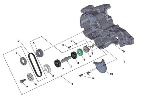 ENGINE - WATER PUMP 2017 CX50 FWE
