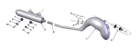 EXHAUST SYSTEM - 2019 CX50 JR