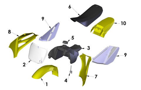 BODYWORK - SEAT - TANK 2020 CX50 FWE