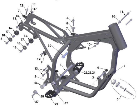 FRAME - MOUNTING HARDWARE 1 - 2022 CX50 JR