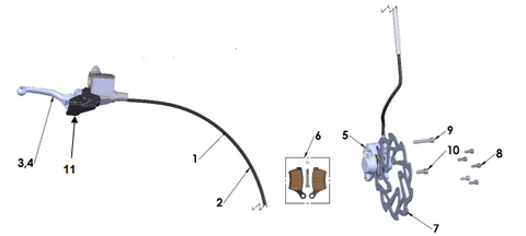BRAKE - FRONT 2023 CX50 SR