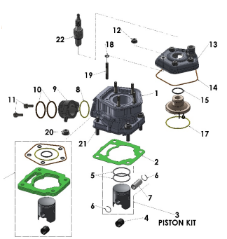 ENGINE - TOP END 2023 CX50 SR