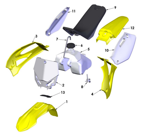 BODYWORK - SEAT - TANK - 2022 CX50 P3