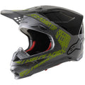 Alpinestars Supertech M8 Helmet - Triple - MIPS - Silver/Black/Yellow Fluo