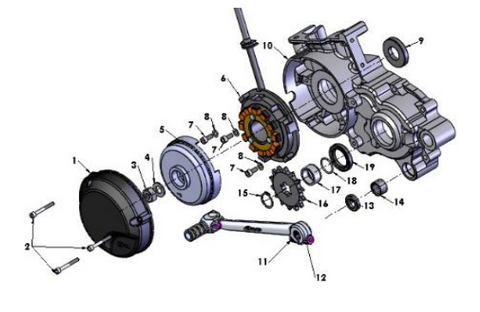 ENGINE - IGNITION SIDE - 2022 CX65