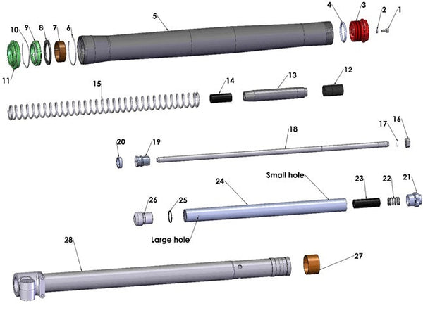 FORKS - LEG ASSEMBLY - 2021 CX50 P3
