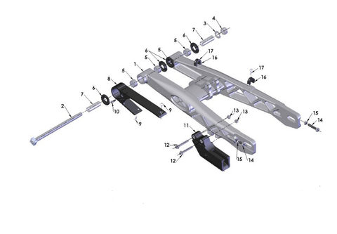 SWINGARM ASSEMBLY - 2022 CX65
