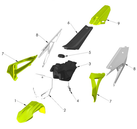 BODYWORK - SEAT - TANK 2023 CX50 SR