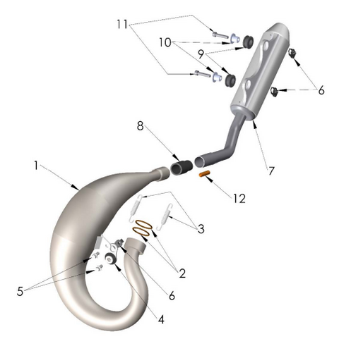EXHAUST SYSTEM - 2023 CX50 SR
