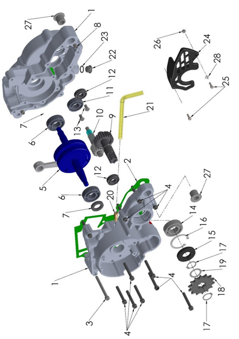 ENGINE - BOTTOM END & TRANSMISSION 2023 CX50 FWE