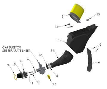 AIRBOX & INLET SYSTEM 2021 CX50 SR