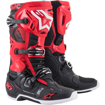 Alpinestar Tech 10 Boots - Black/White/Red