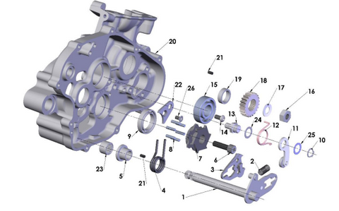 ENGINE - SHIFT MECHANISM - 2022 CX65